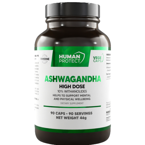 Human Protect Ashwagandha High Dose 10% 90 kaps.