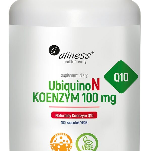 Aliness UbiquinoN Naturalny KOENZYM Q10 100mg x 100 kaps