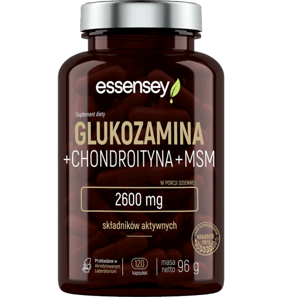 Essensey Glukozamina +Chondroityna +MSM 120 kaps