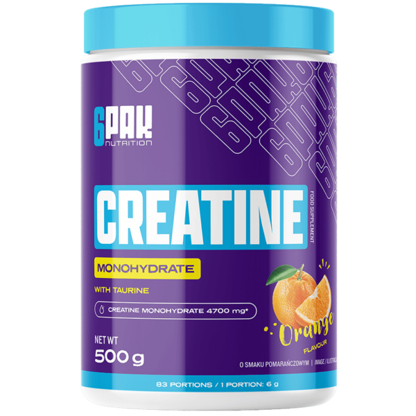 6PAK Creatine Monohydrate Kreatyna 500g