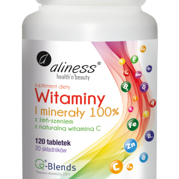 Aliness Witaminy i minerały 100% x 120 tabletek