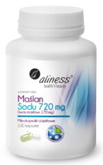 Aliness Maślan Sodu 720mg (Kwas masłowy 170mg) x 100 kaps
