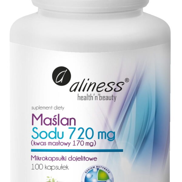 Aliness Maślan Sodu 720mg (Kwas masłowy 170mg) x 100 kaps