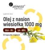 Aliness Olej z nasion wiesiołka 9% 1000mg x 90 kaps - obrazek 2