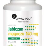 Aliness Jabłczan magnezu -140 mg B6 (pirydoksalo-5-fosforan)-5 mg 100 kaps
