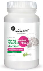 Aliness Ekstrakt z nasion ostropestu 190mg +karczoch x 100 kaps