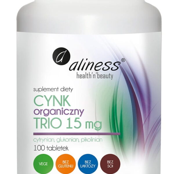 Aliness Cynk Organiczny Trio 15mg x 100 tabletek