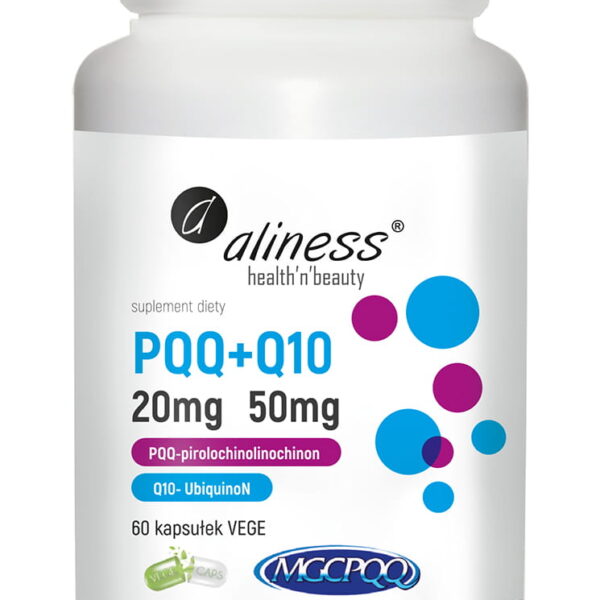 Aliness PQQ MGCPQQ® 20 mg + Q10 50mg x 60 kaps